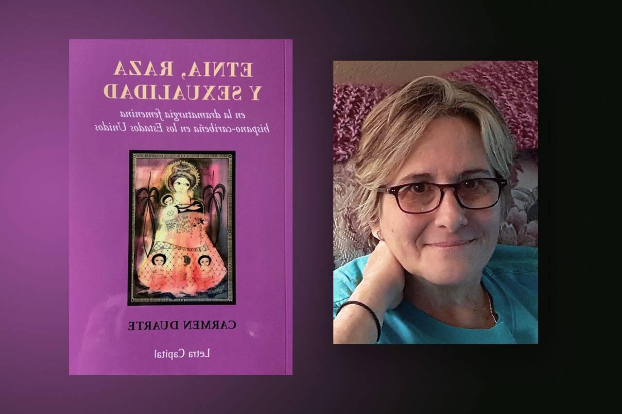 Carmen Duarte; book cover: Etnia, raza y sexualidad en la dramaturgia femenina hispano-caribeña en los Estados Unidos